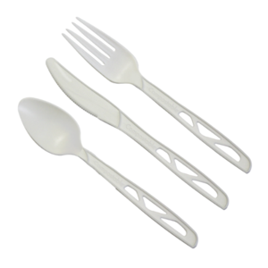 Emerald Ecovations Plastic-Free Compostable Microwavable Cutlery Forks Knives Spoons