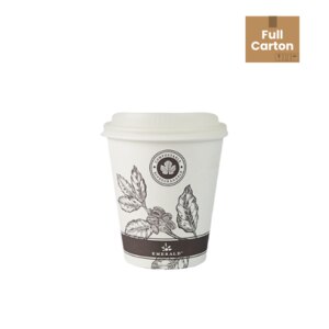 Emerald Ecovations FSC Certified Compostable Disposable Hot Coffee Cups 10oz