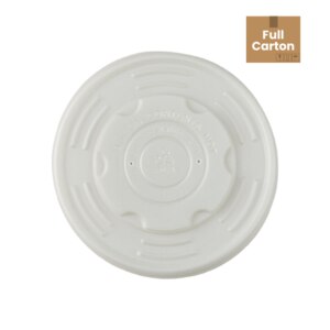 Emerald Ecovations Plastic Free Compostable Universal Dome Lids for Disposable Soup and Ice Cream Cups