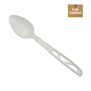 Emerald Ecovations Plastic-Free Compostable White Heavy Weight Spoons
